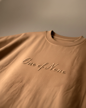 One of None Muted Mocha boxy Oversized Tee