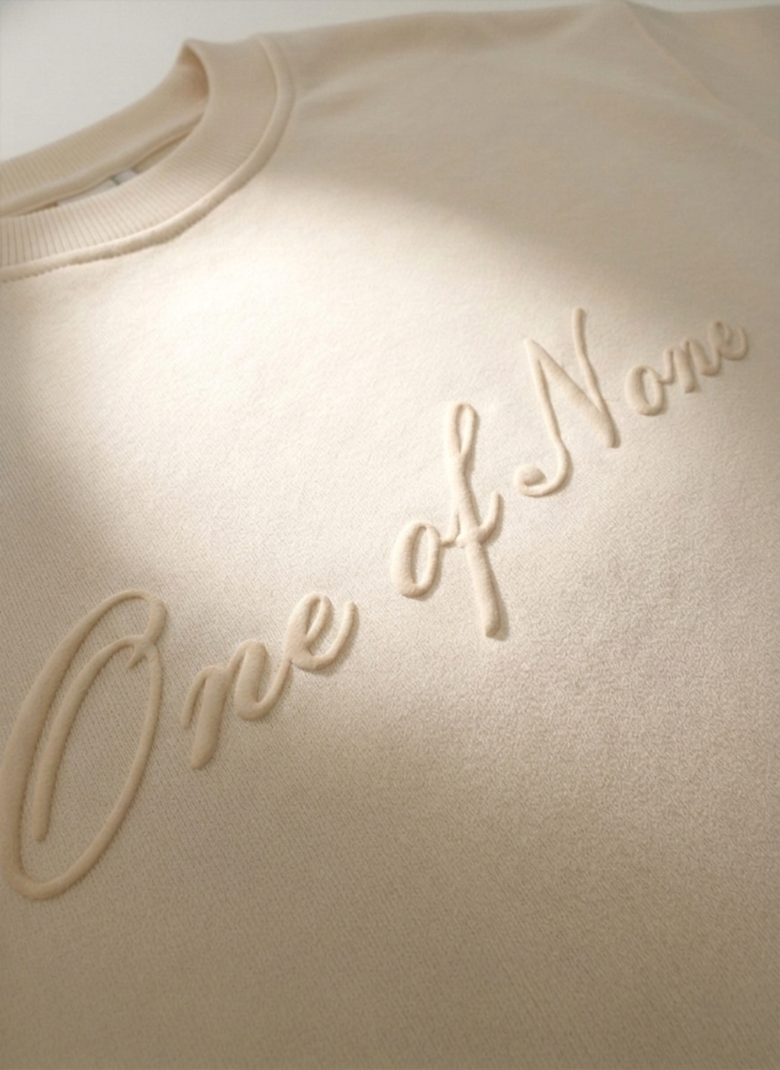 One of None Raw Cream Boxy Oversized Tee - Image 6