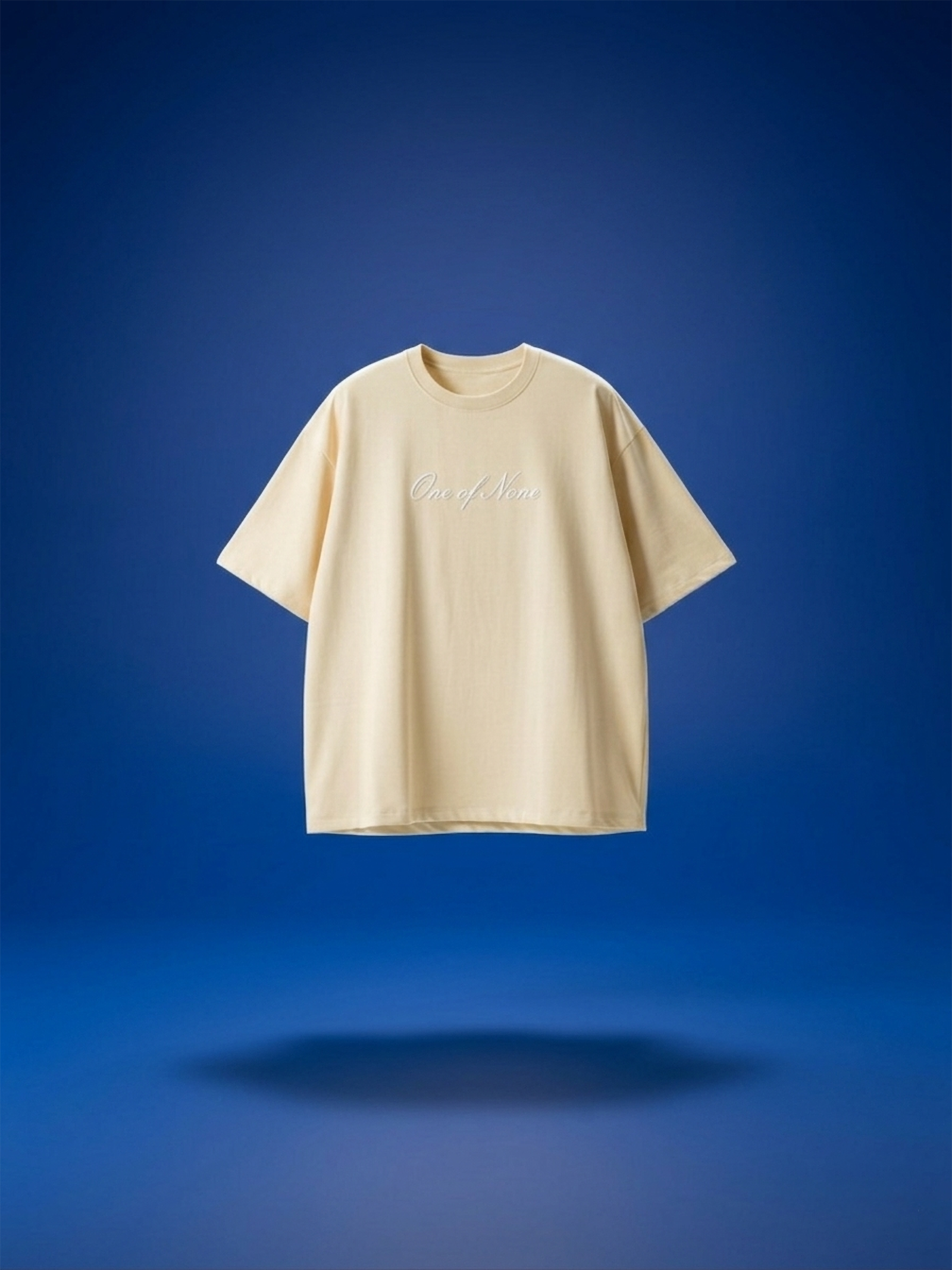 One of None Raw Cream Boxy Oversized Tee - Image 4