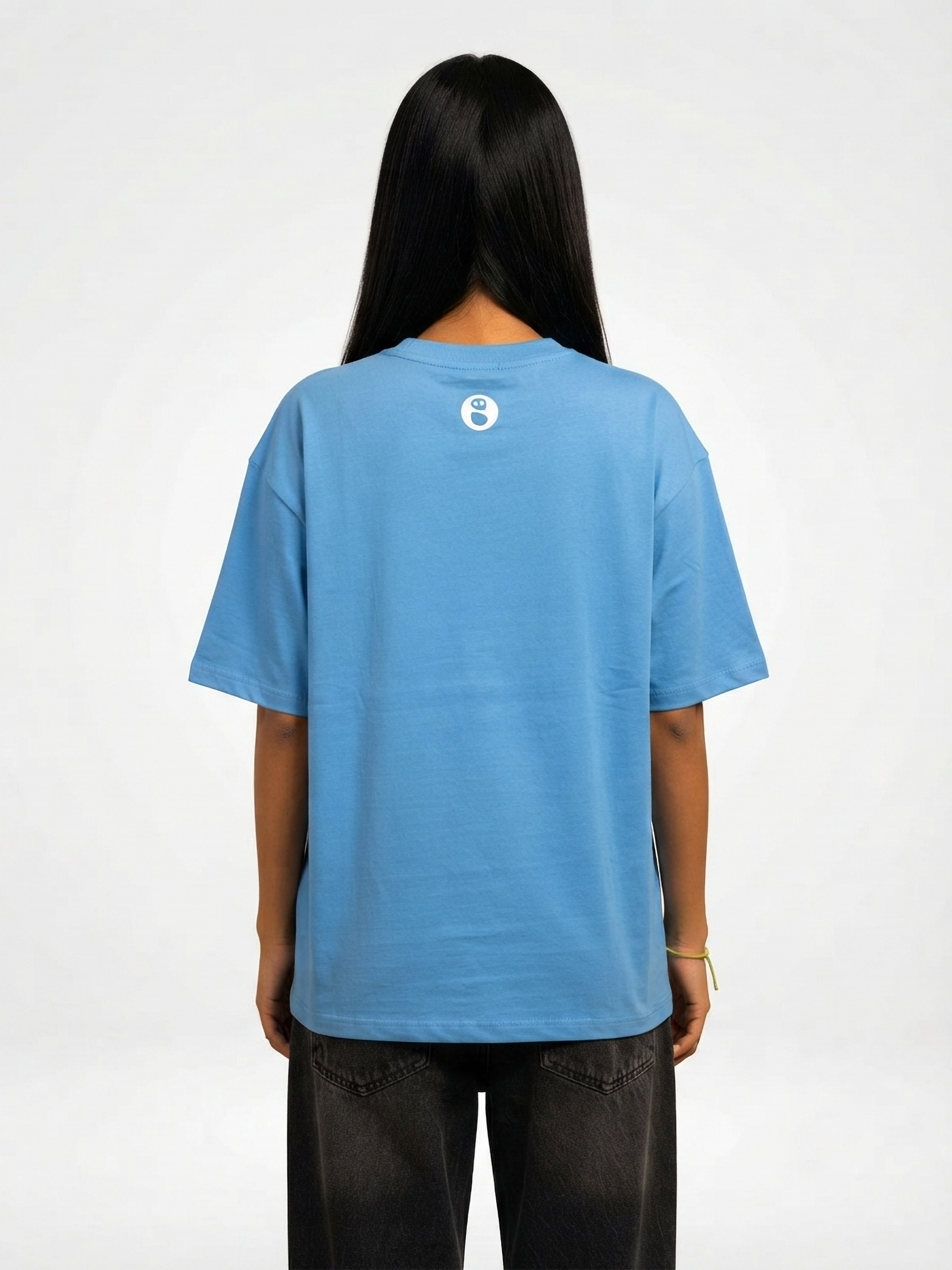 Not Today Baby Blue Boxy Oversized Tee - Image 6